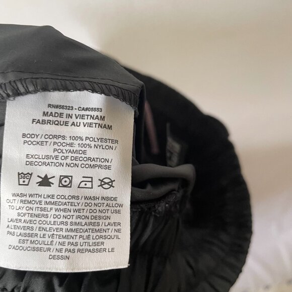 Nike Women’s Lightweight Athletic Track Pants Medium Black Parachute Pants - Picture 9 of 9